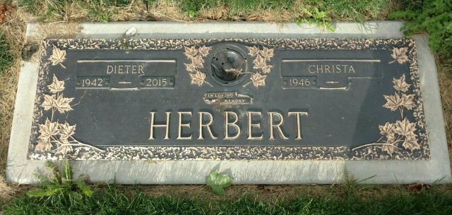 Herbert Dieter 1942-2015 Grabstein